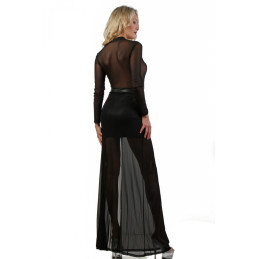 Intime-et-Sens Loveshop 89 Robe Longue Micro Résille et Partie