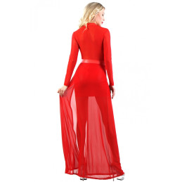 Intime-et-Sens Loveshop 89 Robe Longue Micro Résille et Partie
