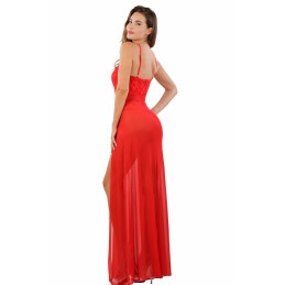 Intime-et-Sens Loveshop 89 Robe Longue Micro Résille et