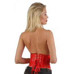 Intime-et-Sens Loveshop 89 Serre Taille Vinyle zip et lacé