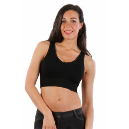 Intime-et-Sens Loveshop 89 Top brassière opaque noir bretelles