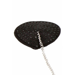 Intime-et-Sens Loveshop 89 Nipple Coeur Noir Strass et
