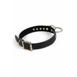 Intime-et-Sens Loveshop 89 Collier Simili Cuir Noir et