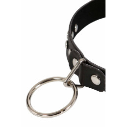 Intime-et-Sens Loveshop 89 Collier Simili Cuir Noir et