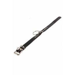 Intime-et-Sens Loveshop 89 Collier Simili Cuir Noir et