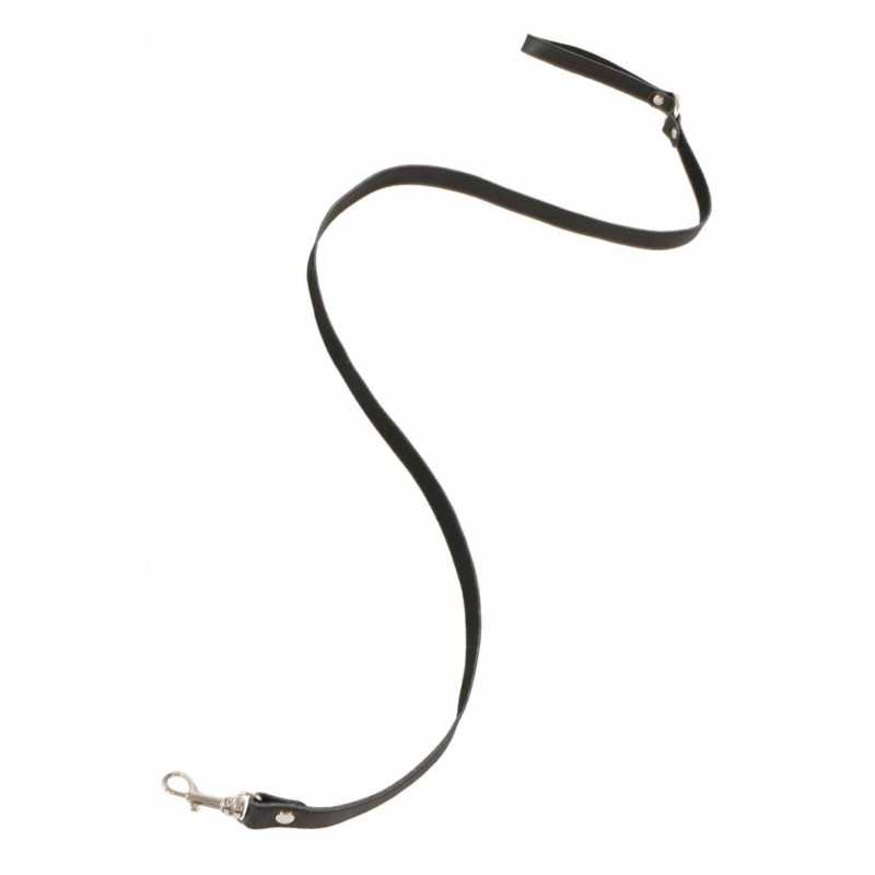 Intime-et-Sens Loveshop 89 Laisse Cuir Noir et Mousqueton