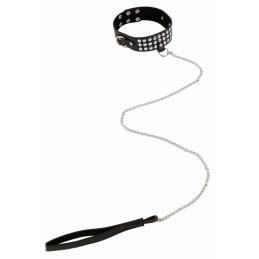 Intime-et-Sens Loveshop 89 Collier Rivets Et Laisse