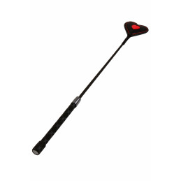 Intime-et-Sens Loveshop 89 Cravache Cuir Noire Coeur Rouge