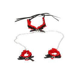 Intime-et-Sens Loveshop 89 Ensemble Colliet et Menottes Satin