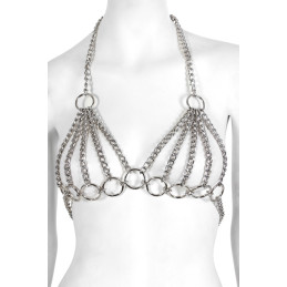 Intime-et-Sens Loveshop 89 Soutien Gorge en Chaine argentée.