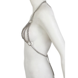 Intime-et-Sens Loveshop 89 Soutien Gorge en Chaine argentée.