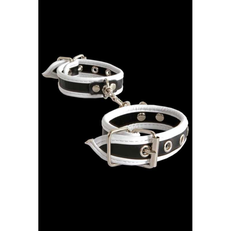 Intime-et-Sens Loveshop 89 Menottes Poignets Similicuir Noir