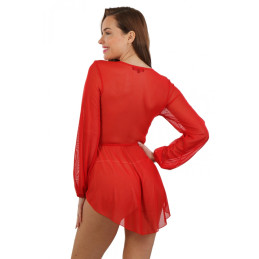 Intime-et-Sens Loveshop 89 Robe transparente manches longues
