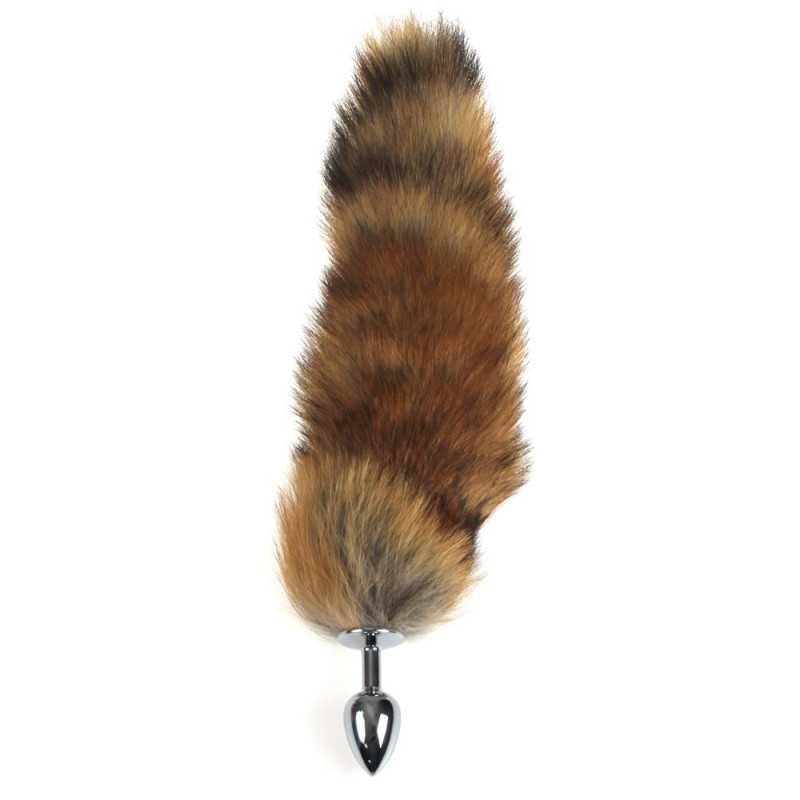 Intime-et-Sens Loveshop 89 Plug argent queue renard synthétique