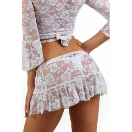 Intime-et-Sens Loveshop 89 Jupe Volant Dentelle
