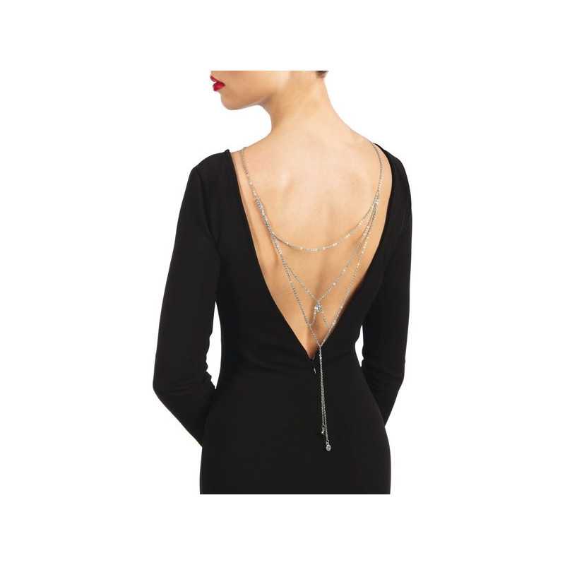 Intime-et-Sens Loveshop 89 Bijou Collier Drapé Dos Lise