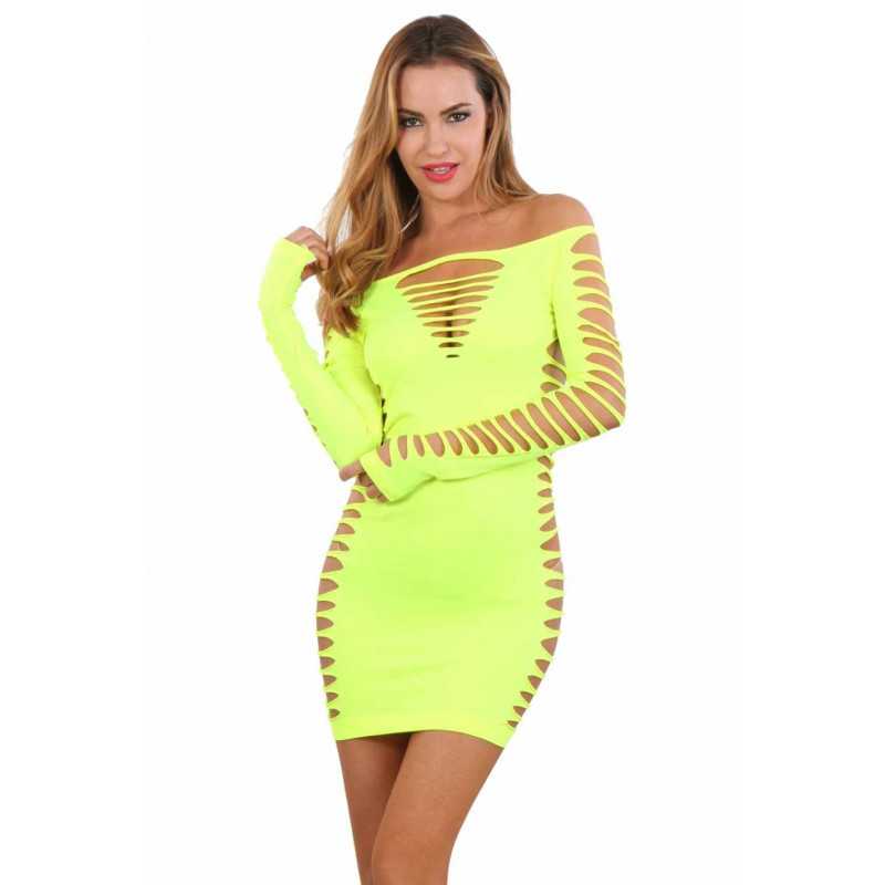 Intime-et-Sens Loveshop 89 Robe moulante ajourée