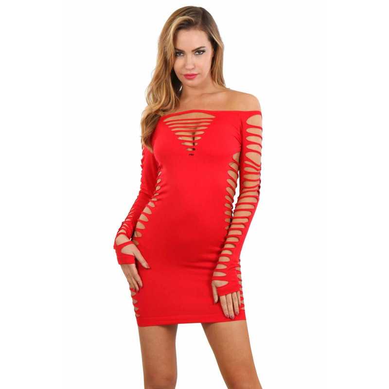 Intime-et-Sens Loveshop 89 Robe moulante ajourée