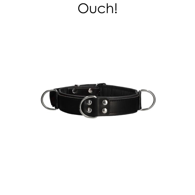 .Collier Bondage Deluxe noir