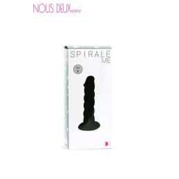 Dildo Spirale Me gode ventouse L noir