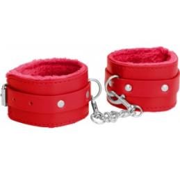 .Menottes de poignet Plush Rouge
