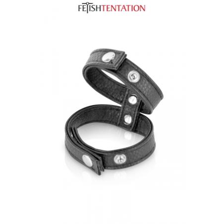 .Double cockring simili cuir