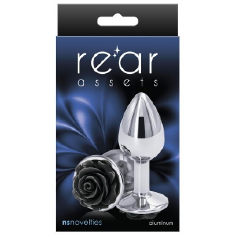 .Plug Bijou Rear S 6 x 2.7cm Argenté-Noir