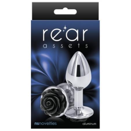 .Plug Bijou Rear S 6 x 2.7cm Argenté-Noir