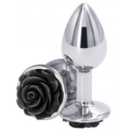 .Plug Bijou Rear S 6 x 2.7cm Argenté-Noir
