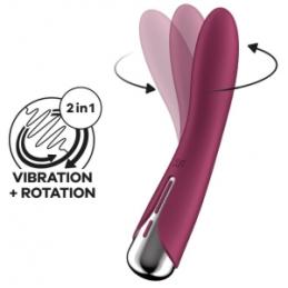 .Vibromasseur Point G Spinning Vibe 1 - 11 x 3cm Framboise