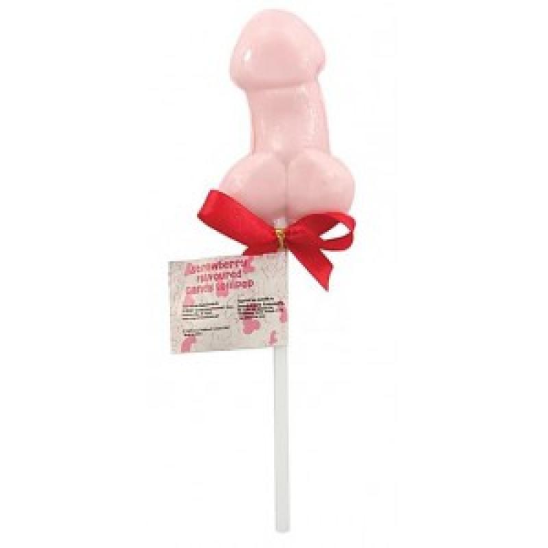 .Bonbon Sucette Pénis Arôme Fraise 35g
