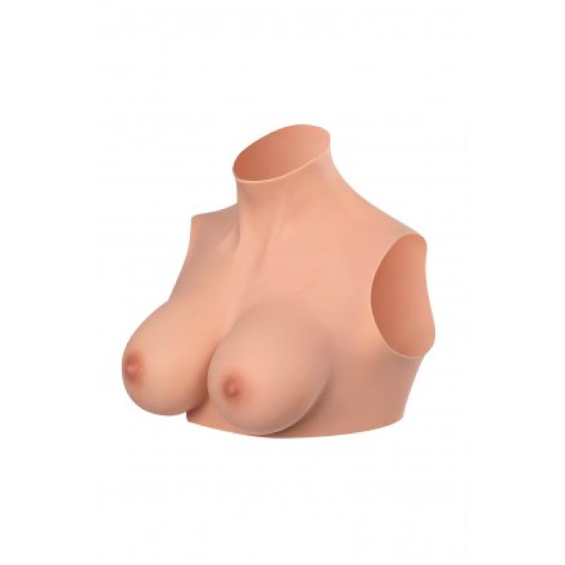 faux seins buste col silicone Clair Starbust