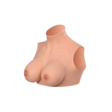 faux seins buste col silicone Clair Starbust