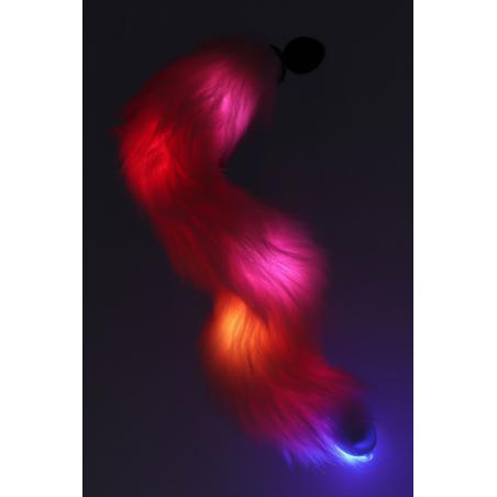 .Plug anal Licorne avec queue lumineuse