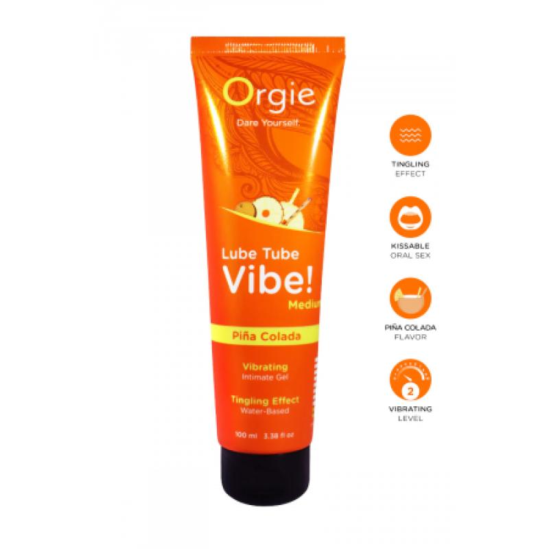.Lubrifiant Lube Tube Vibe (Medium) Pina Colada 100ml