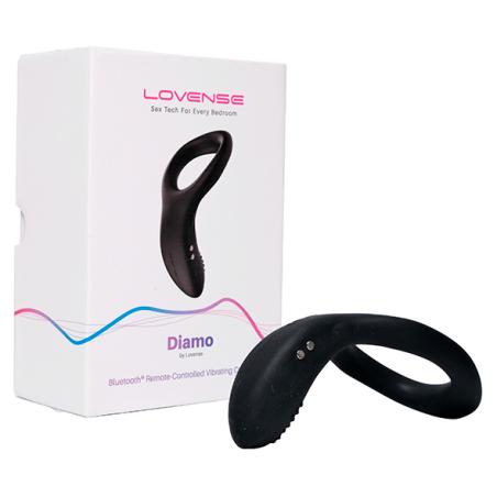 Diamo Anneau pénien vibrant télécommandé Noir