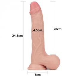 .Gode réaliste Sliding Skin 19 x 4.8cm