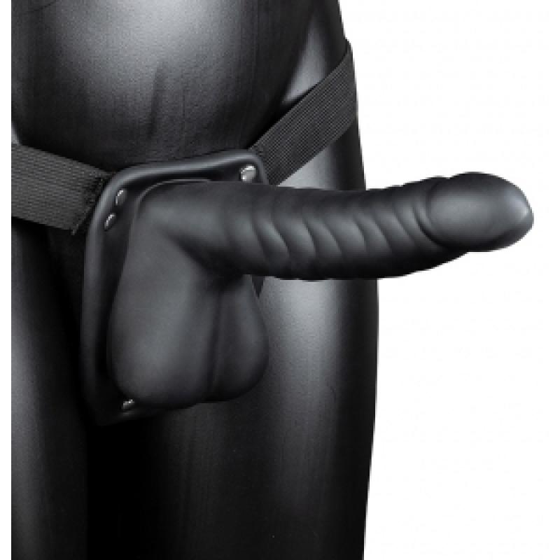 .Gode ceinture creux Hollow Strap Ribbed 16 x 4cm