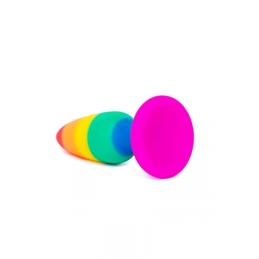Plug anal arc en ciel Hiperloo L - Wooomy