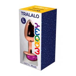 Plug anal bijou Tralalo rose L - Wooomy