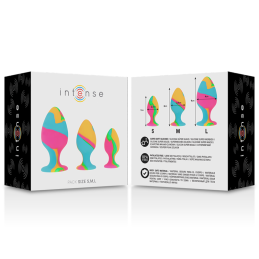 ENSEMBLE DE PLUGS EN SILICONE MULTICOLORE