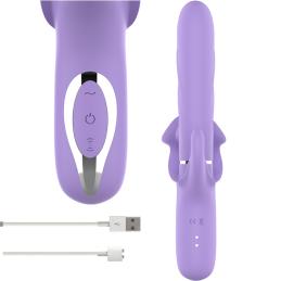 .VIBRATEUR RECHARGEABLE MULTIFONCTION BILLIE ASPIRATION ET PULSATION VIOLET
