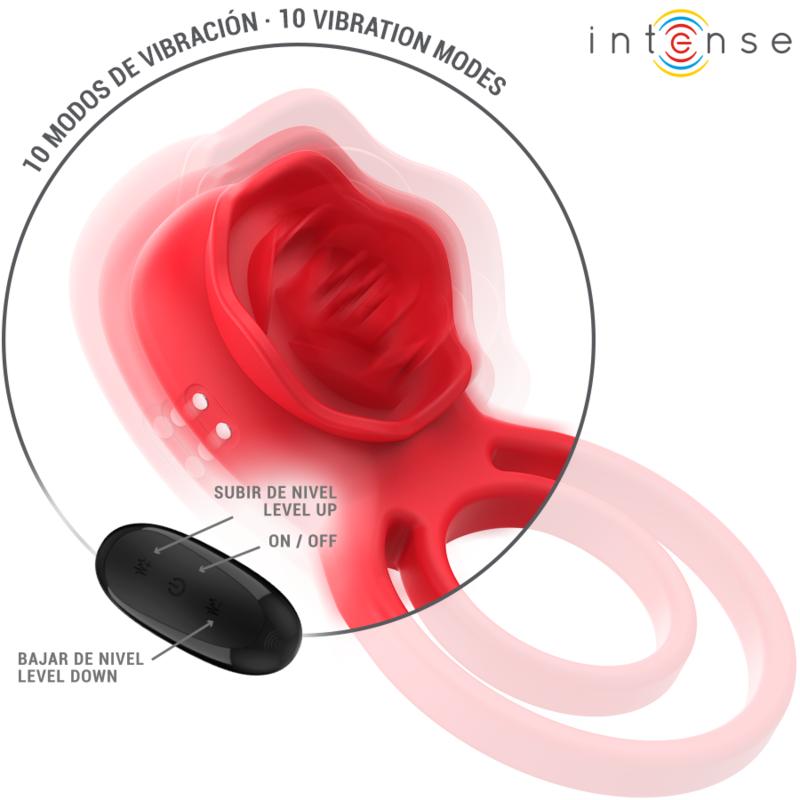 .GAIL STIMULATEUR ROSE 10 VIBRATIONS ROUGE TELECOMMANDE