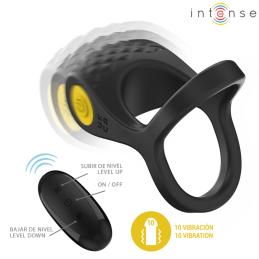 .ALEX VIBRATEUR DOUBLE ANNEAU PÉNIS 10 VIBRATIONS NOIR