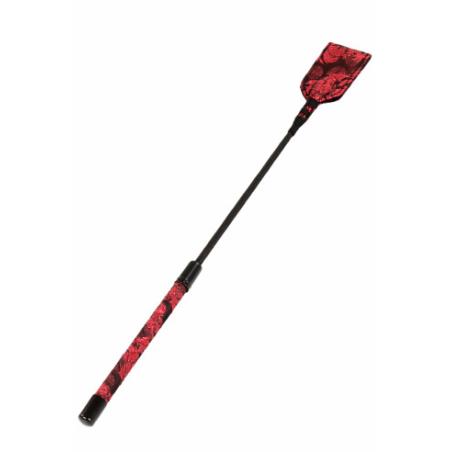 .CRAVACHE BRODEE ROUGE 45CM