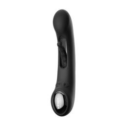 .Vibromasseur pour point G contrôlé par l’application Tempo-Pressure Pressure Tapping G-spot Noir