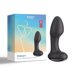 .Plug anal rotatif contrôlé par l’application Frenzy-Pressure Sensing Noir