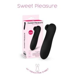 .Sweet Pleasure Stimulateur clitoris succion vibration Noir Piles