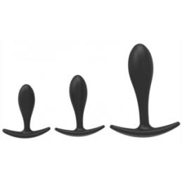 .Kit de 3 mini plugs Training Curve Noirs