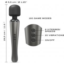.Wand Megawand Dorcel - Tête 55mm Argenté